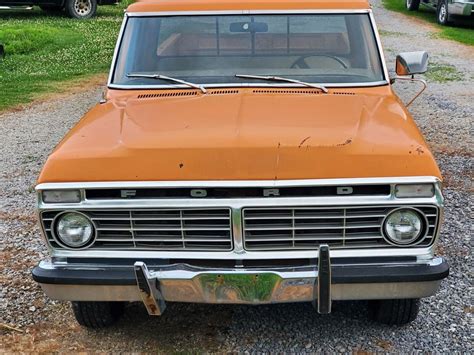 1974 Ford F100 Pickup Orange Rwd Automatic Classic Ford F100 1974 For