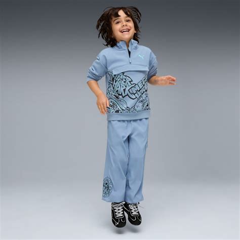 Chandail à col rond à demi fermeture éclair PUMA x HOT WHEELS MONSTER TRUCKS Enfant PUMA