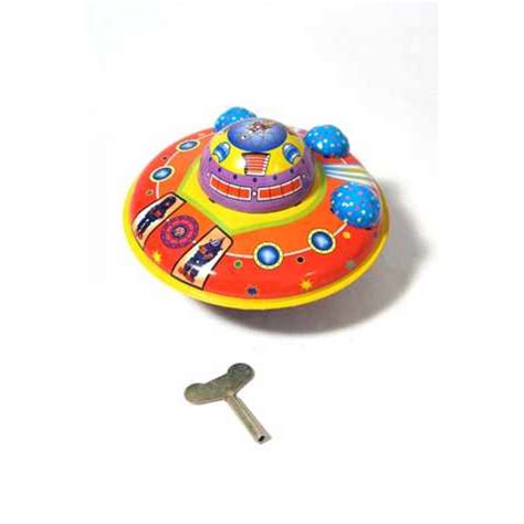 Flying Saucer Tin Toy Retro Tin Wind Up Space Toys