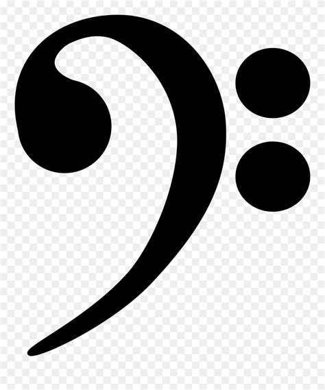 Bass Clef Transparent Background - Bass Clef Clip Art - Png Download ...