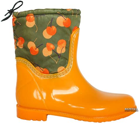 Резиновые сапоги Valex 46112 38 Оранжевые с вишнями – в интернет ...