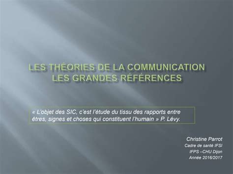 Les Théories De La Communication 1pptx