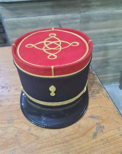 Ww2 French Military Kepi France Army Embroidery Cap Officer Peak