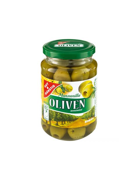 Gut Günstig Oliven grün entsteint 340g