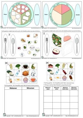 Lembar Kerja Anak Tk Tema Makanan