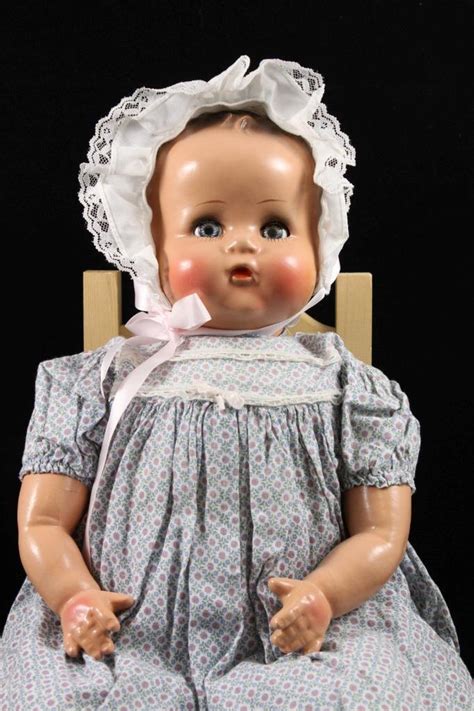 Antique Large 2234 Ideal Doll 1940 Composition Cloth Mama Baby Sleep