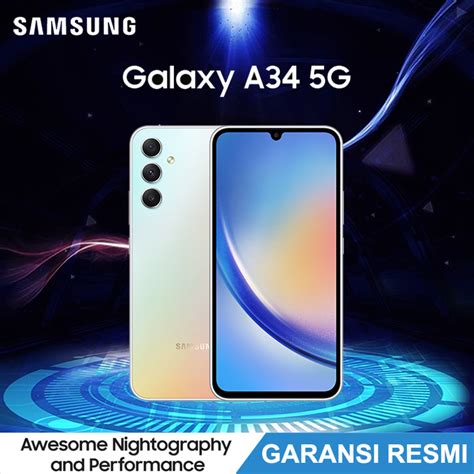 Jual Samsung Galaxy A34 5G 8 128 RAM 8GB ROM 128GB GARANSI RESMI