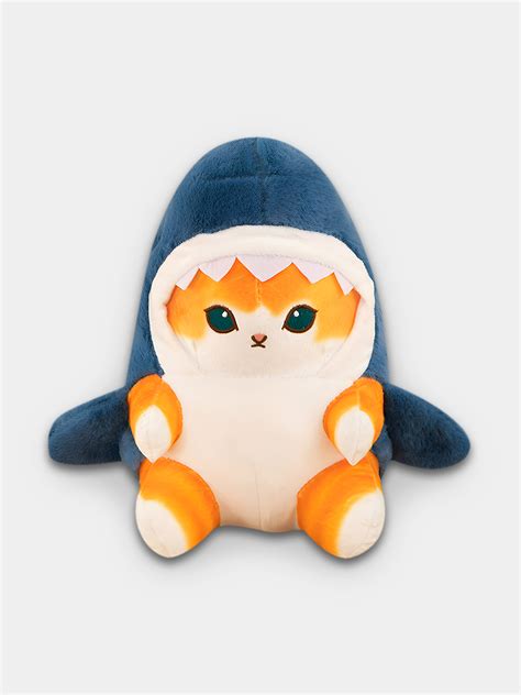 Плюшевая мягкая игрушка "Кот Акула", антистресс котик, 20 и 30 см ...