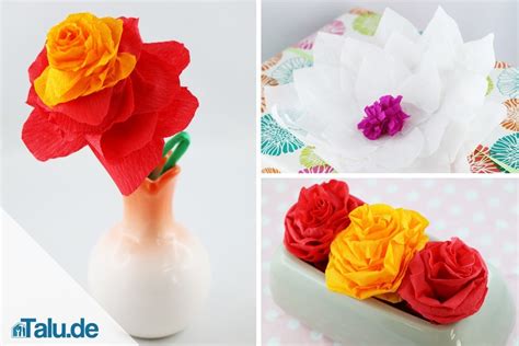 Rosen Aus Krepppapier Mit Maschine - Krepprosen Selber Basteln Antlia
