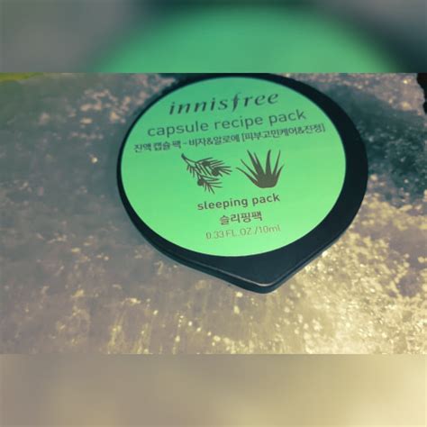 Ночная мини-маска для лица Innisfree на основе экстракта алоэ и семян ...