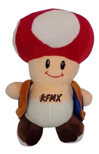 Peluche Hongo Toad Rojo Mario Bros Cuotas Sin Inter S