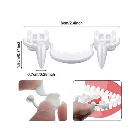 Buy hitsuma Retractable Vampire Fangs,Halloween Reusable Spoof Vampire