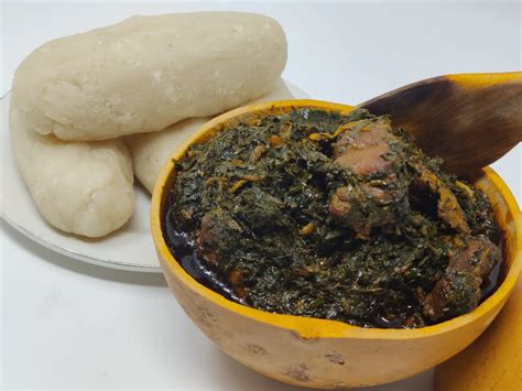 Cameroon Water Fufu and Eru | Afroyums