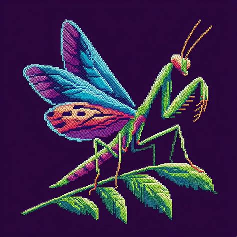 Ai Embroidery Style Praying Mantis Design By Voodoochild4201 On Deviantart
