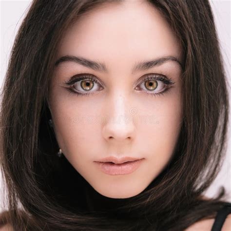 Sensual Brunette Stock Image Image Of Long Pretty Brunette