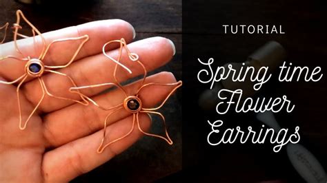 Spring Time Flower Earrings Tutorial Youtube