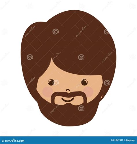 Avatar Face of Jesus Christ Stock Illustration - Illustration of ...