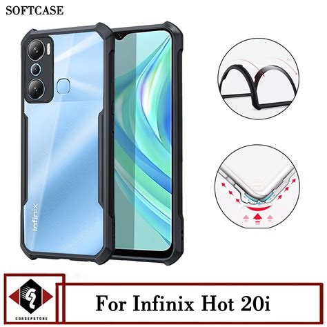 Promo Case Infinix Hot I Terbaru Softcase Transparan Slim Armor Shockproof Camera Protect