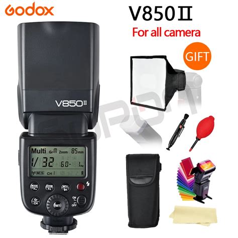 Godox V850II GN60 2,4G Беспроводная X СИСТЕМА Speedlite литий-ионный ...