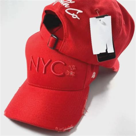 Boné Anth Co Aba Curva Nyc Destroyer Original Vermelho Submarino