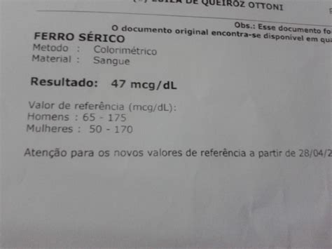 O Que É Ferro Serico No Exame De Sangue - Decifrando o Emagrecimento: Exames Iniciais 2