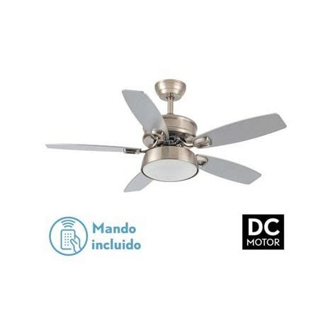 Ventilador De Techo Dc Braw N Quel Aspas Plata Haya