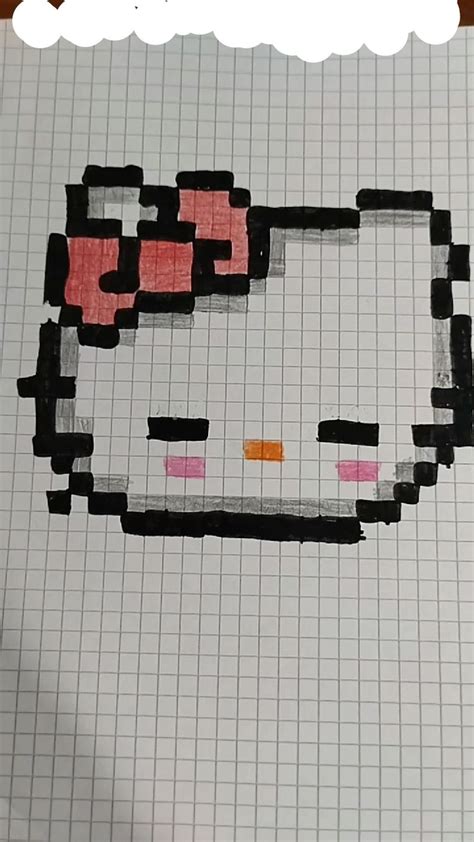 Hello Kitty En 2024 Hoja Cuadriculada Tutorial De Dibujo Dibujos Hojas