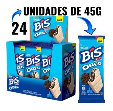 Caixa De Chocolate Bis Xtra Oreo C 24 Unidades De 45g MercadoLivre