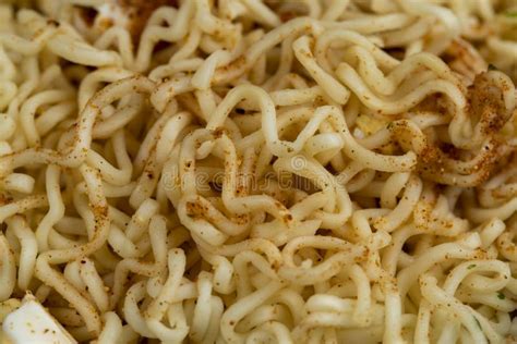 Instant Noodles During Cooking Cooking Dishes Stock Image Image Of