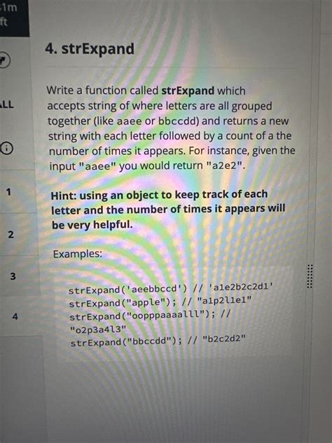 Solved strExpandWrite a function called strExpand | Chegg.com