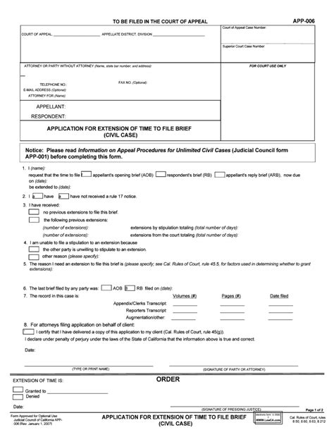 To Be Filed In The Court Of Appeal App 004 Court Of Appeal Form Fill Out And Sign Printable