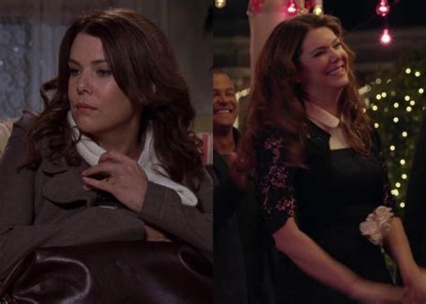 Lorelai when she married Christopher v. Lorelai when she married Luke