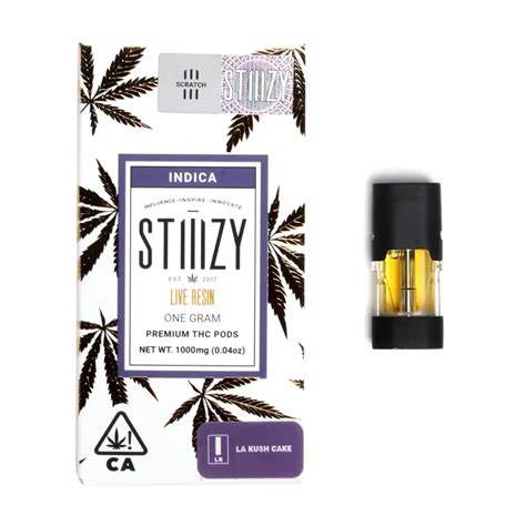 Stiiizy Live Resin Pod La Kush Cake 1g Delivery In Los Angeles