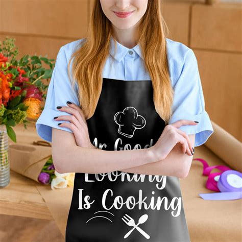 FE Printed Linen Apron Mr Good Waterproof Kitchen Cooking Bibs