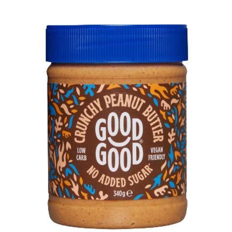 GOOD GOOD® Crunchy Peanut Butter (340g) - No Added Sugar – EU GOOD GOOD®