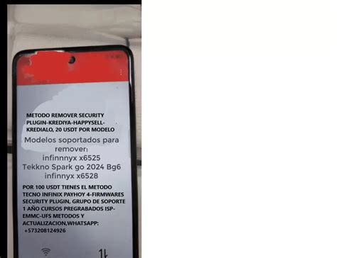 Infinix Hot I X Remover Security Pluging Mdm Metodo A La Venta