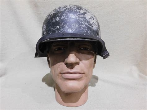 Wwii German Heer Helmet Winter Camo Trade In Military