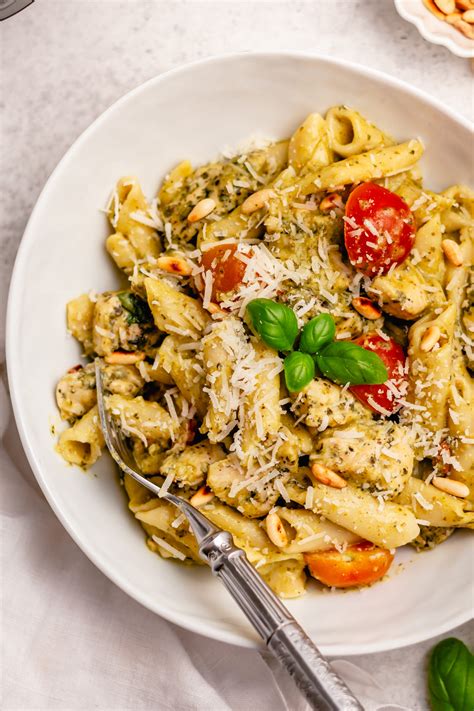 Instant Pot Pesto Chicken Pasta - Healthy Hearty Recipes