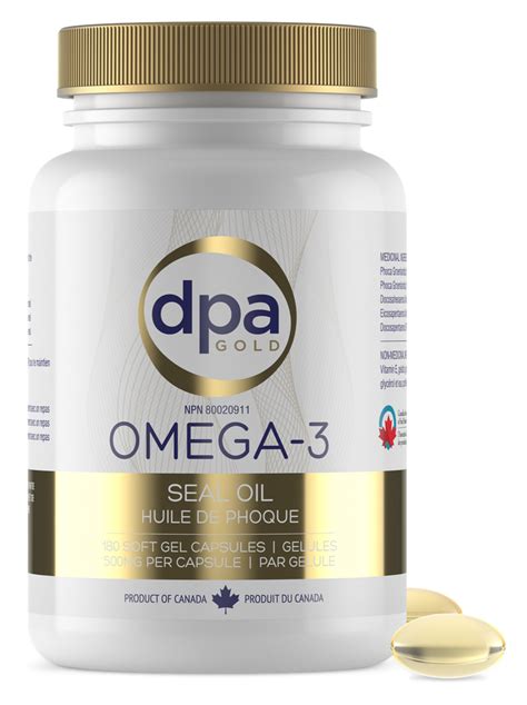 Omega 3 Seal Oil Capsules Dpa Gold Omega 3