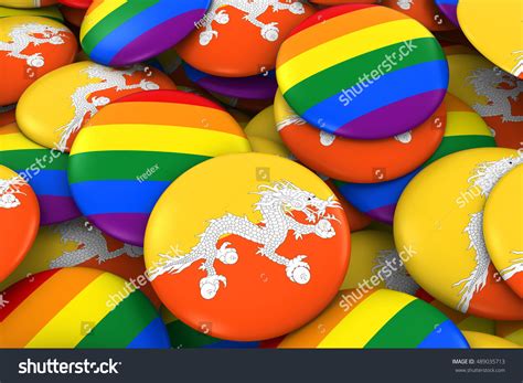 Bhutan Gay Rights Concept Bhutanese Flag Stock Illustration Shutterstock