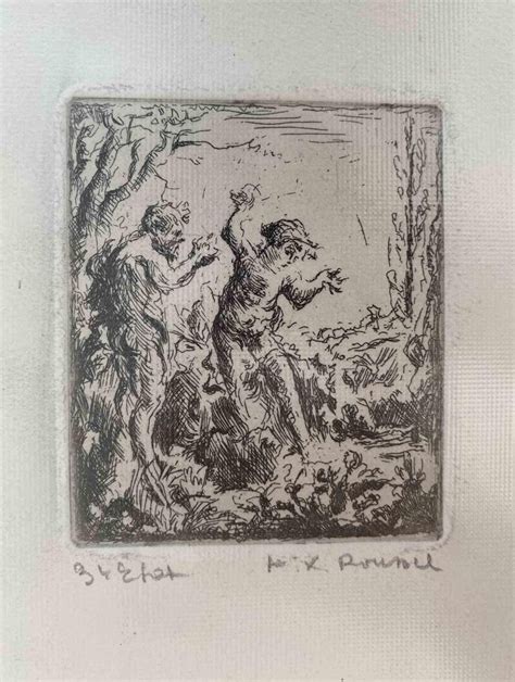 Ker Xavier Roussel Nude In Woods Etching S For Sale At Pamono