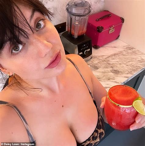 Daisy Lowe Puts On A Busty Display In Low Cut Leopard Print Bikini Daily Mail Online