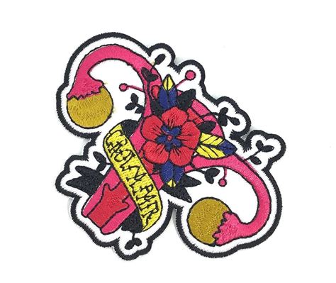 Pussy Patch Vagina Iron On Patches Embroidered Diy Gift For Her Girl Strong Feminist Art Female