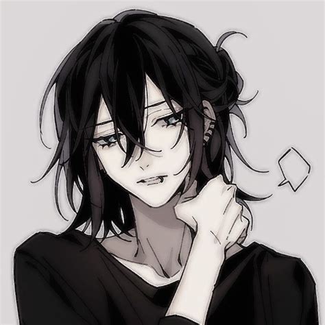 miyamura photo profil cheveux longs noirs shirayuki aux cheveux rouges