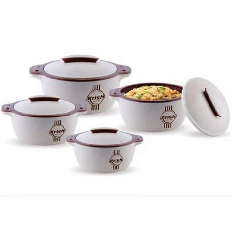 Krish Printed Hot Plastic Casserole Set At Rs Set In Mumbai Id