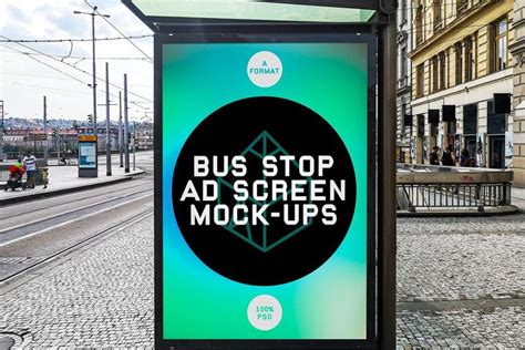 Bus Stop Ad Screen Mock-Ups v2 | Stop ad, Bus stop, Bus stop advertising