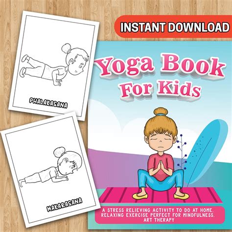 BEST VALUE 30 Yoga Book for Kids Instant Download Coloring Activity Perfect Mindful Exercises to ...