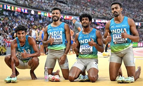 indias  member athletics contingent jets    training bases