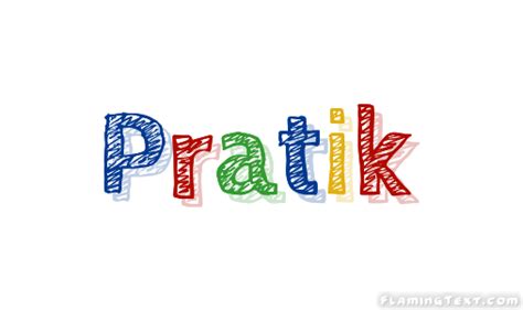 Pratik Logo | Free Name Design Tool from Flaming Text
