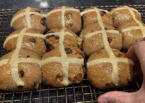 Sourdough Hot Cross Buns Grant Bakes